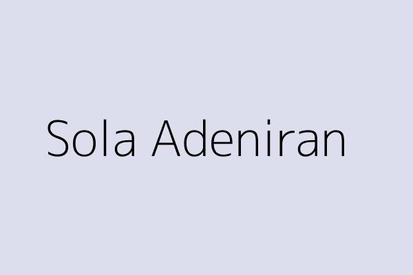 Sola Adeniran